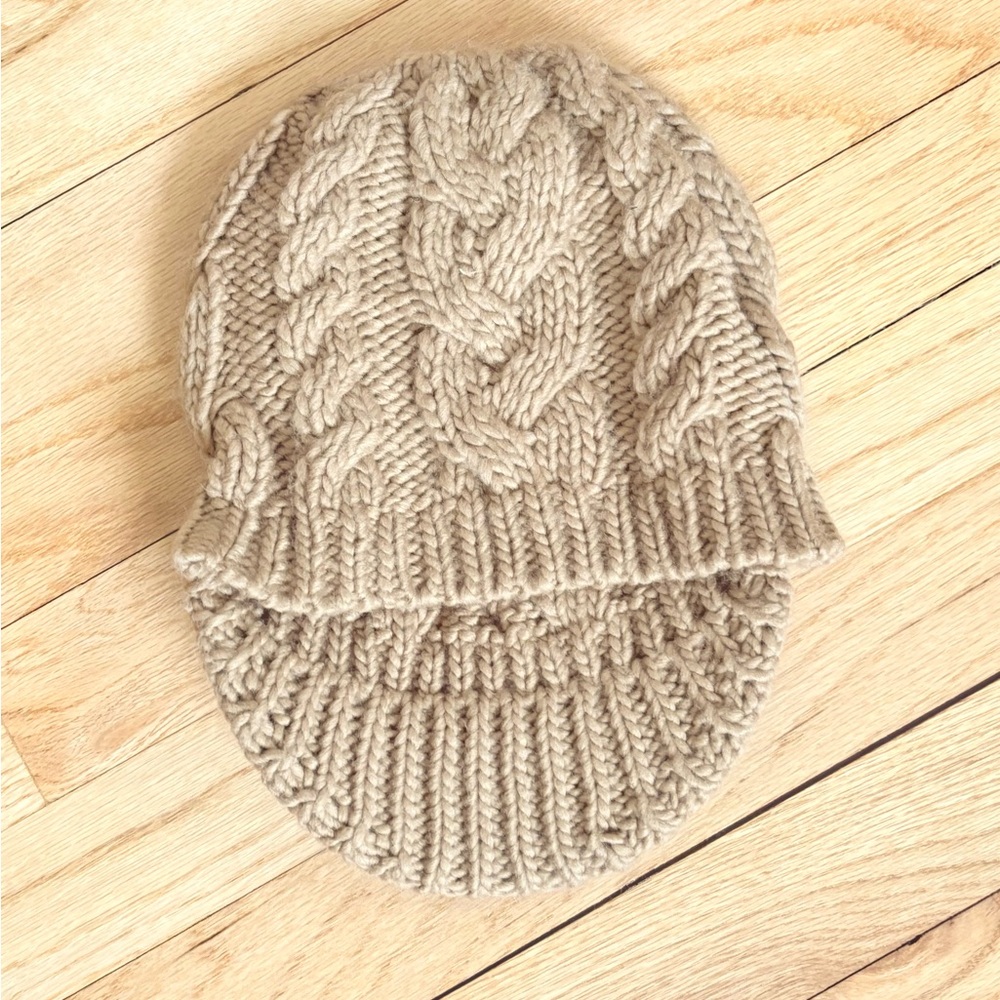 Michael Kors Cable Knit Tan Cap - Picture 3 of 4